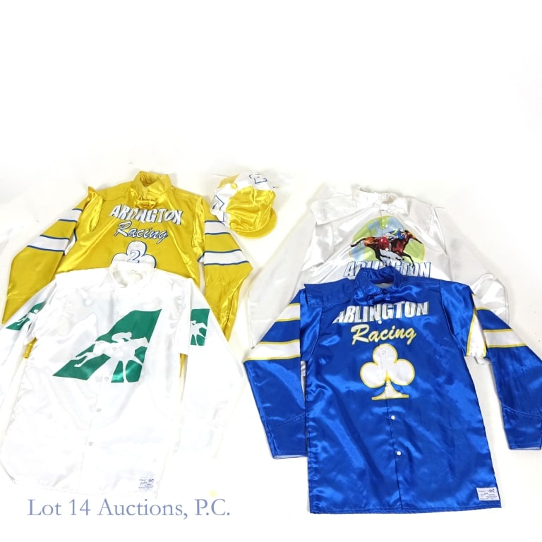 Arlington Racecourse Jockey Silks (4): The Arlington International Racecourse thrilled Chicago area fans for nearly 100 years before running its last race on September 25, 2021. The property was subsequently purchased by the Chicago Bears 