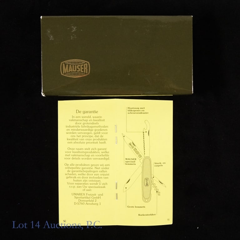Mauser Swiss Multi Function Pocket Knife NIB - 2