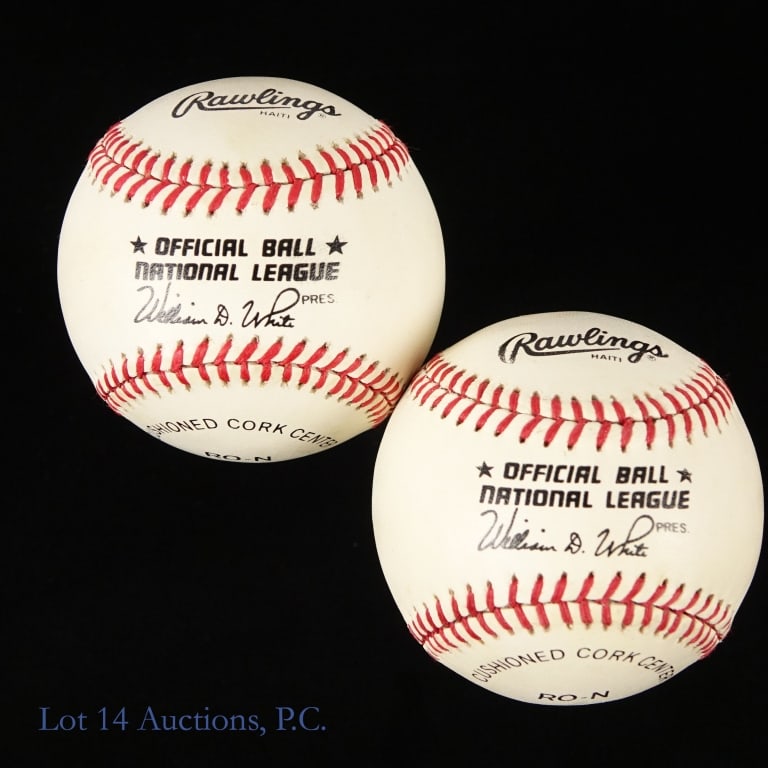 Signed Baseballs (4 - Rose, Alomar) - 3