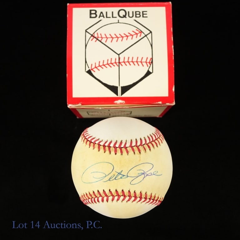 Signed Baseballs (4 - Rose, Alomar) - 4