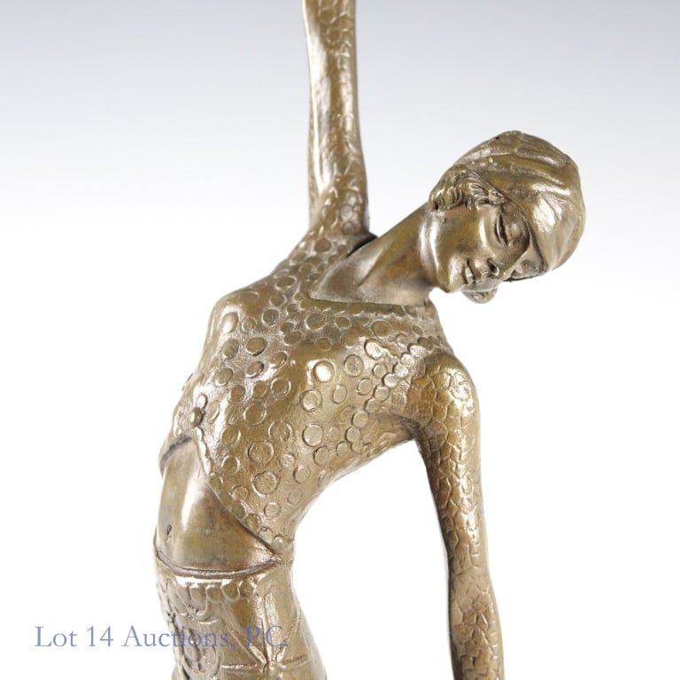 Chiparus Bronze Deco Dancer - 3