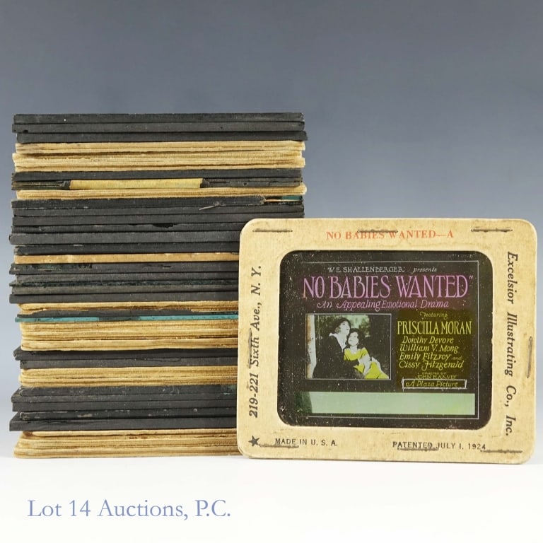 Silent Movie Glass Lantern Slides (39) (1 of 3)