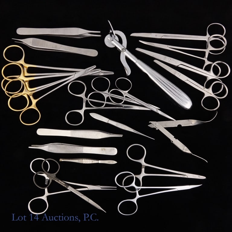 Surgical Clamps, Scissors, Tweezers, More (22) (1 of 6)