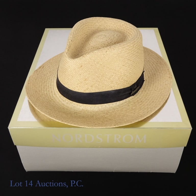 Borsalino Genuine Panama Hat: Borsalino Genuine Panama hat. Approximately 57cm - 22.5" interior diameter.