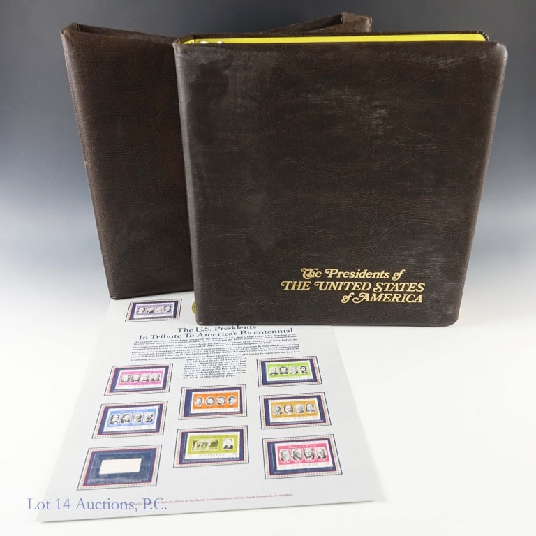 1977 US Presidents Stamps & Philatelic Covers (46): Approximately forty-six (46) 1977 stamps and philatelic commemorative covers of the United States Presidents as follows: ---limited edition commemorative covers (White House Historic Association)