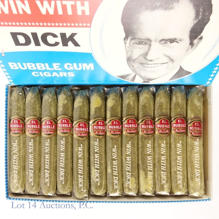 1968 Win With Dick Bubble Gum Cigars (Comp Box) - 5
