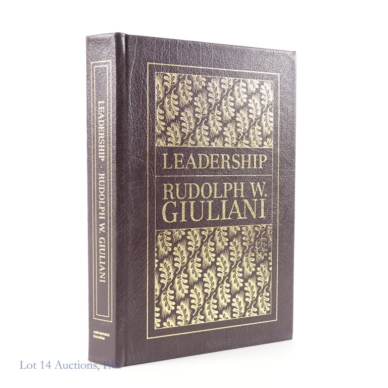 Leadership by Rudy Giuliani, Signed, Ltd. 872/1000: Leadership by Rudy Giuliani, Signed, Ltd. 872/1000. First Edition, signed limited edition (872/1000) copy of Leadership by Rudolph W. Giuliani. Gilded edges. Hardcover. Item shows little to no wear an