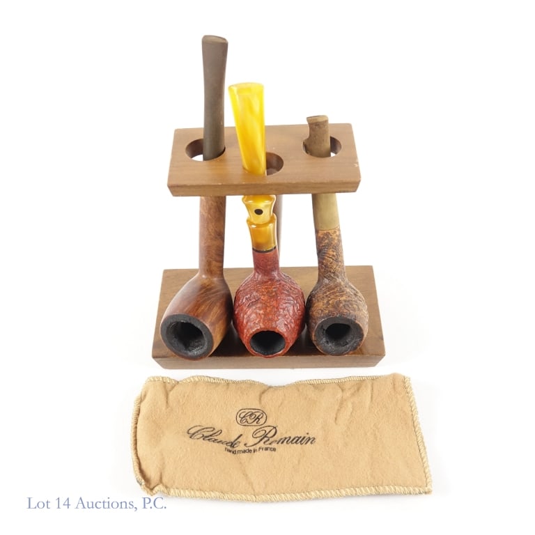 Tobacco Pipes(3) w/ Stand (1 of 10)