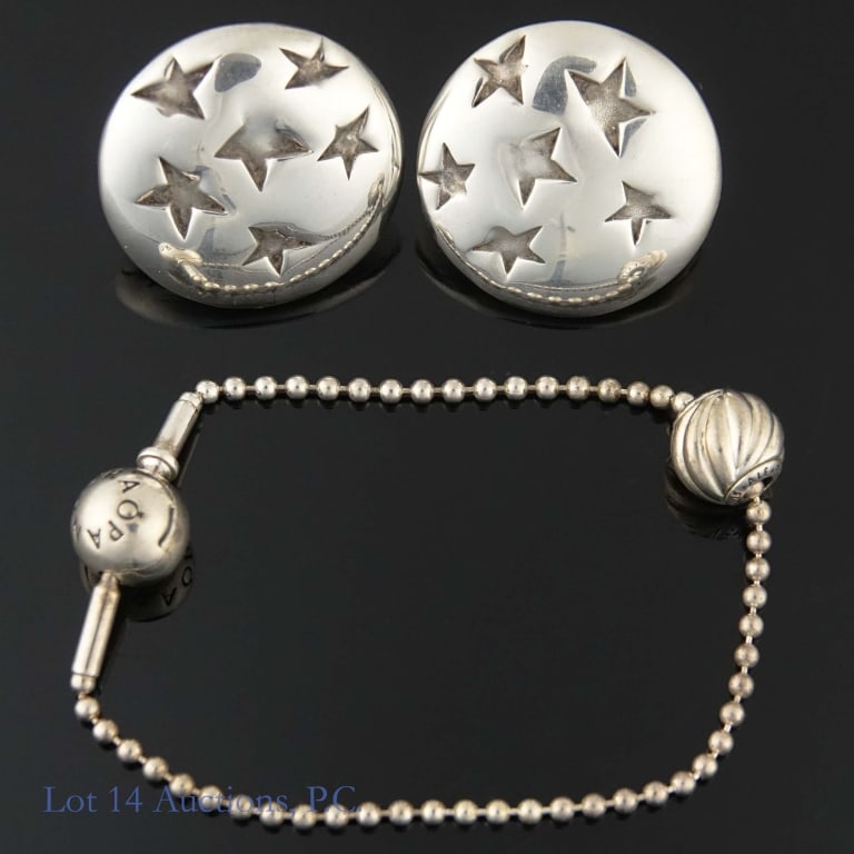 Sterling Silver Pandora Keychain Cummings Earrings (1 of 6)