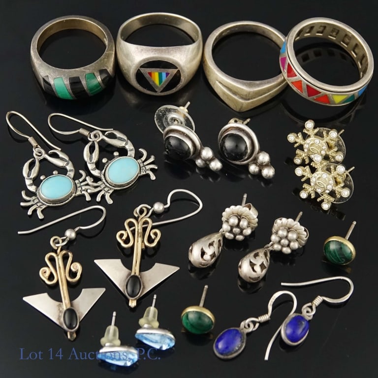 Sterling Silver Earrings & Rings (1 of 6)