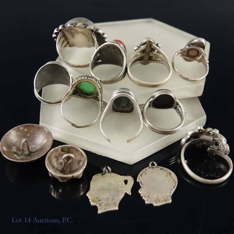 Silver Rings & Charms - 2