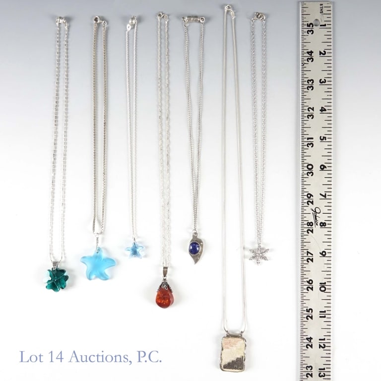 Sterling Silver Necklaces (8) - 2