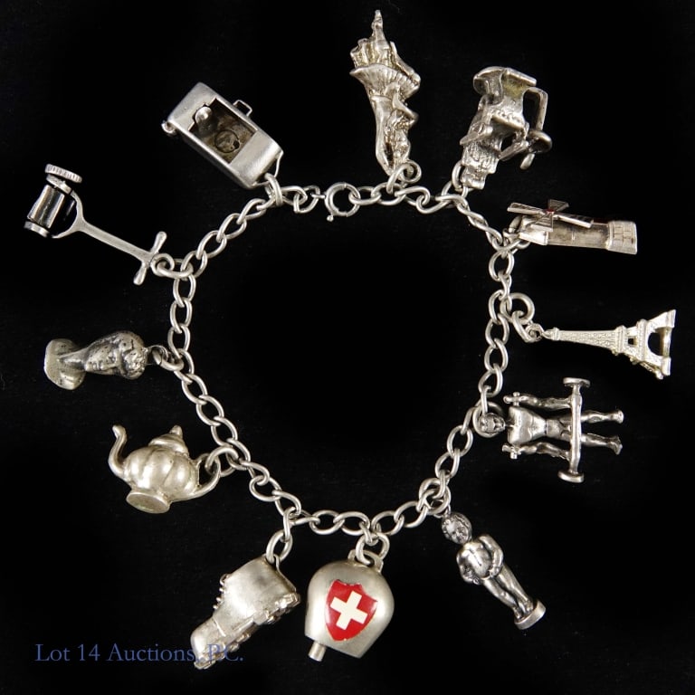 Sterling Silver Charm Bracelets - 3