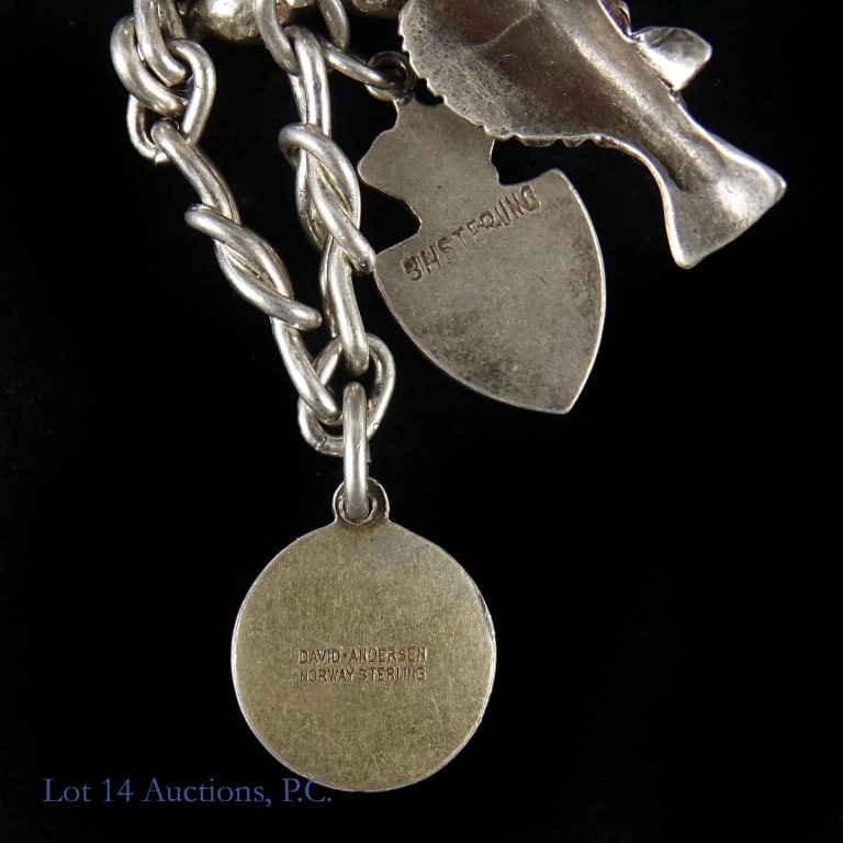 Sterling Silver Charm Bracelets - 6