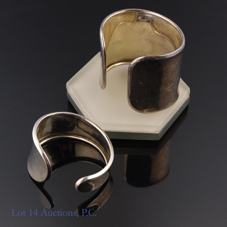 Sterling Silver Cuff Bracelets, 3ozt.t.w. (2) - 3