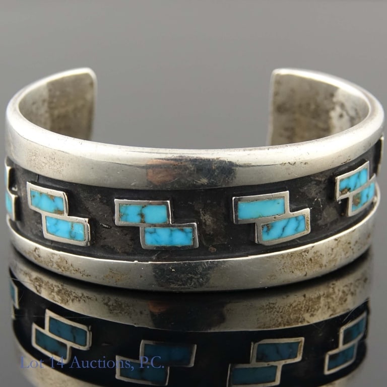 Silver and Turquoise Bracelets (2) - 2