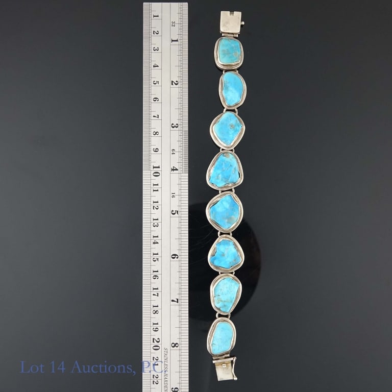 Silver and Turquoise Bracelets (2) - 5
