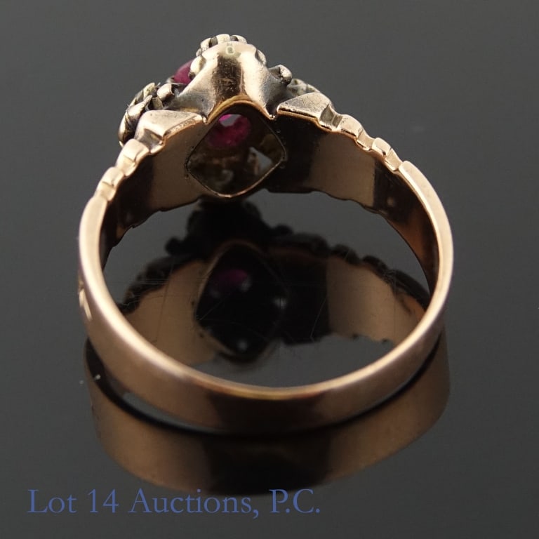 10k(?) Rose Gold Ring - 4