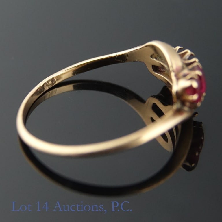 10k(?) Yellow Gold Ring - 4