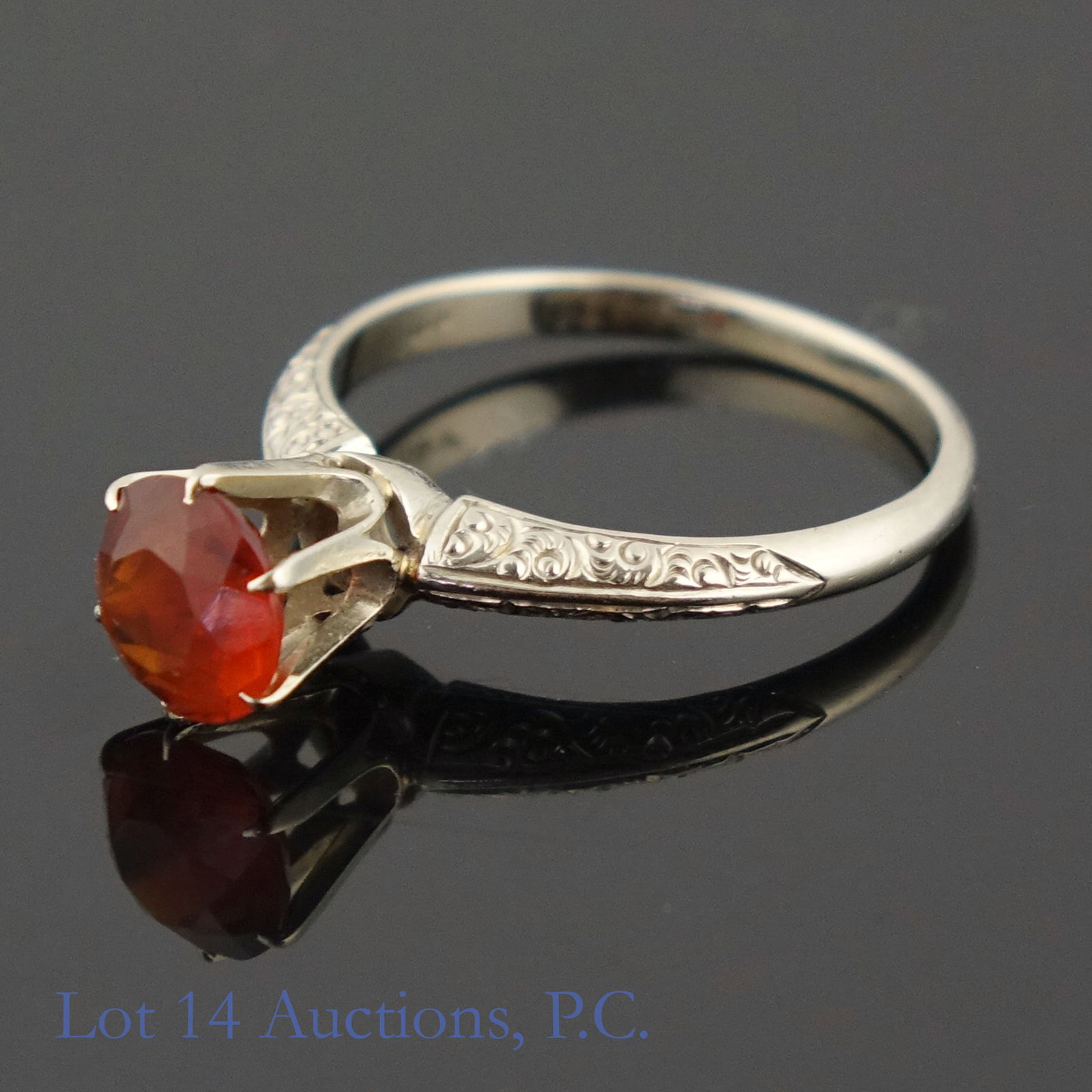 14k White Gold Ring w/ Citrine (1 of 4)