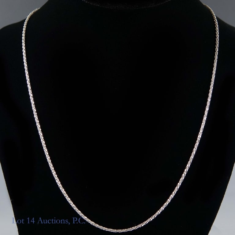 14k White Gold Chain - 2