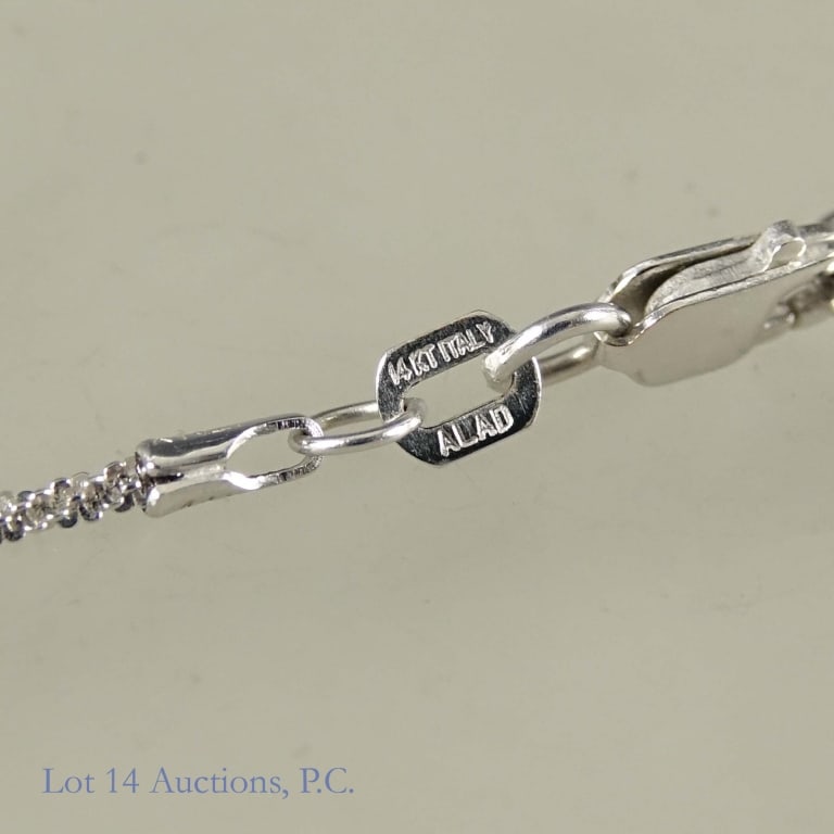 14k White Gold Chain - 4