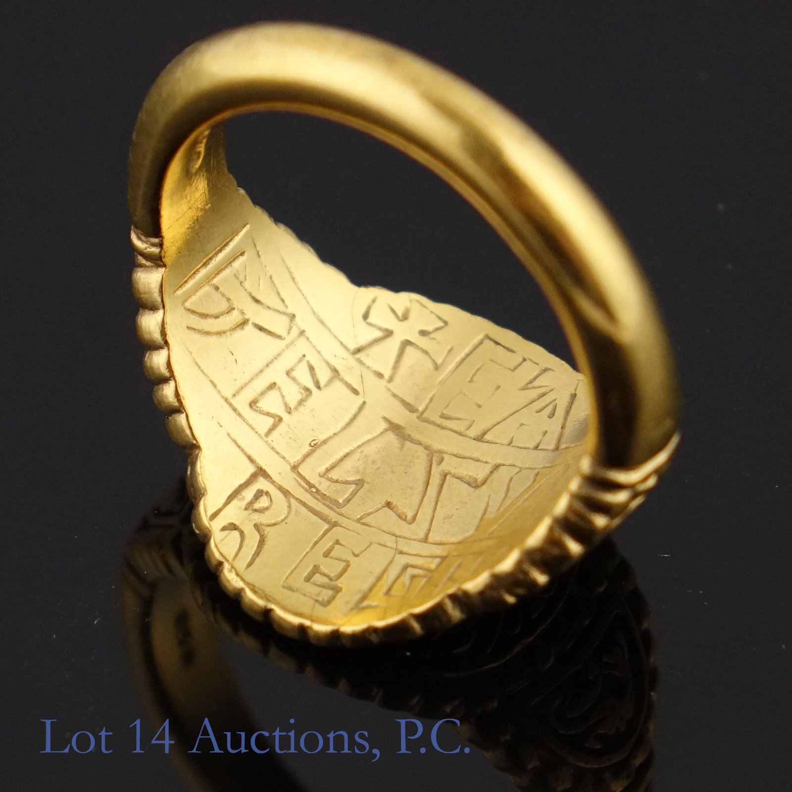 22k(?) Yellow Gold Ring - 3