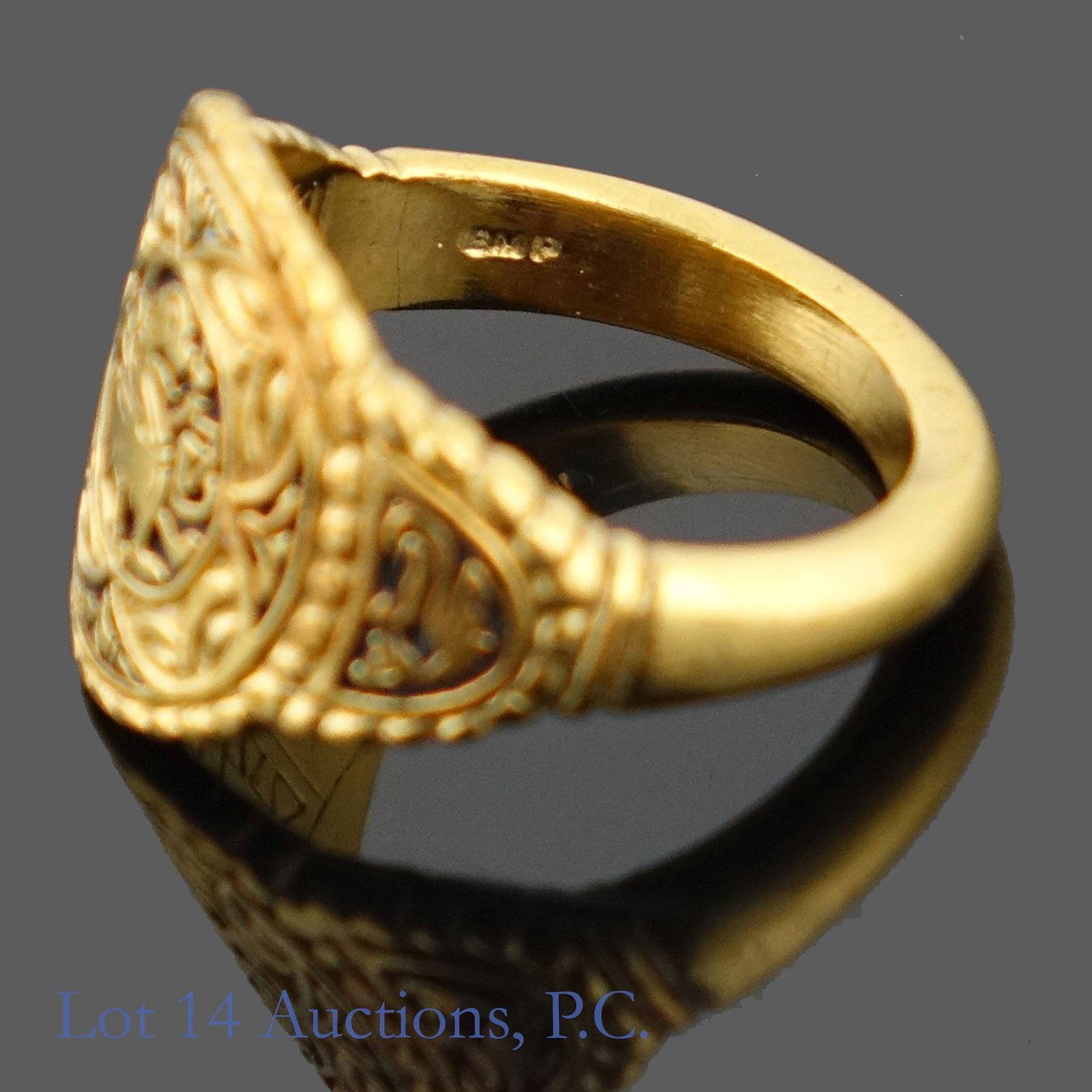 22k(?) Yellow Gold Ring - 6