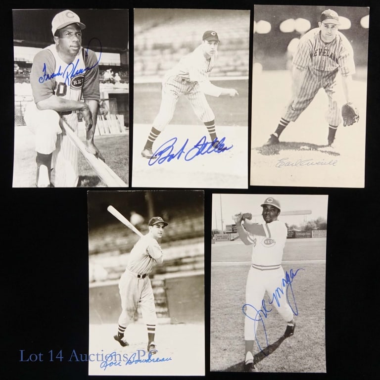 Cincinnati Cleveland Baseball Signed Postcards - 4