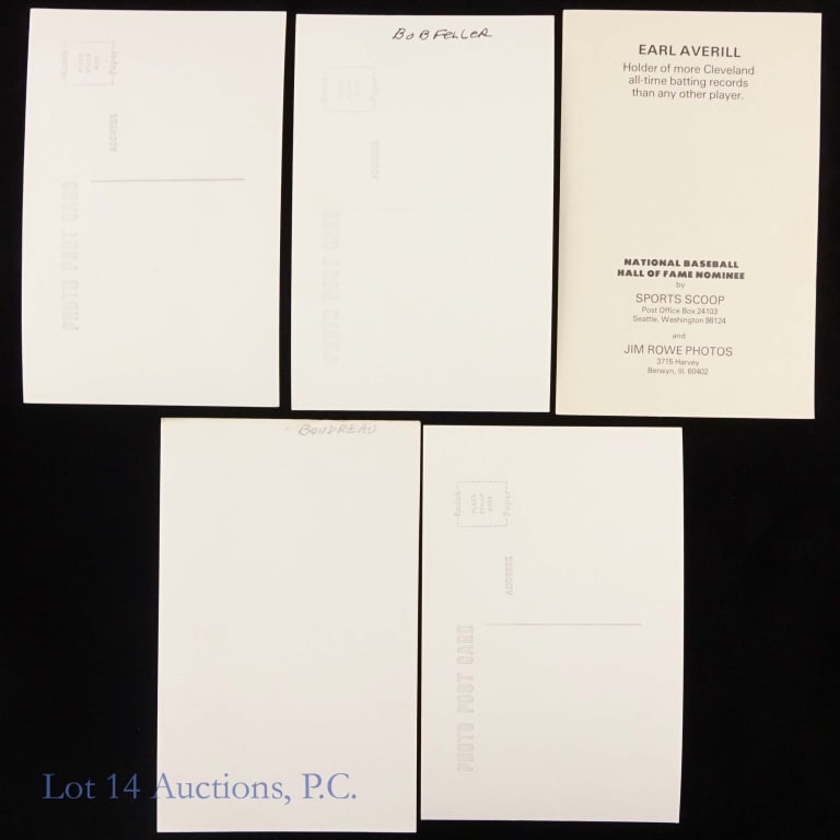 Cincinnati Cleveland Baseball Signed Postcards - 5