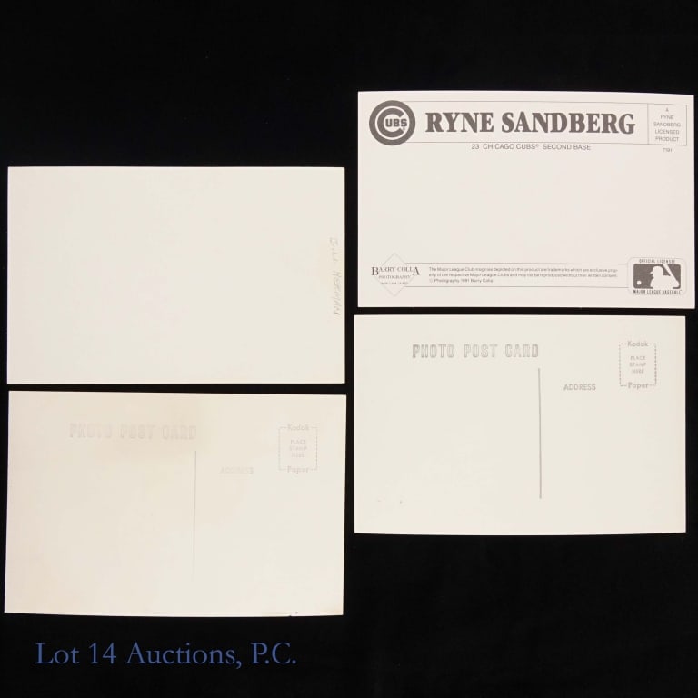 Chicago Cubs Signed Postcards (8) - 3