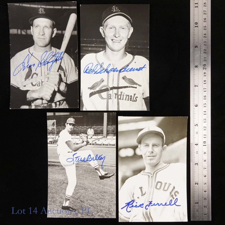 St. Louis Baseball Signed Postcards (8+1) - 2