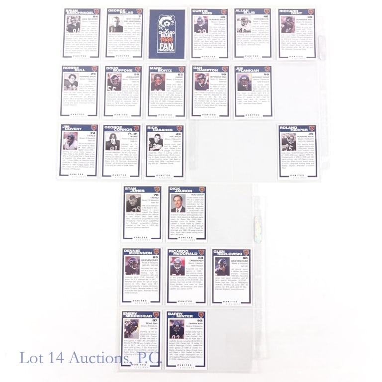 1999 Chicago Bears Card Set (Partial, Signed) - 3