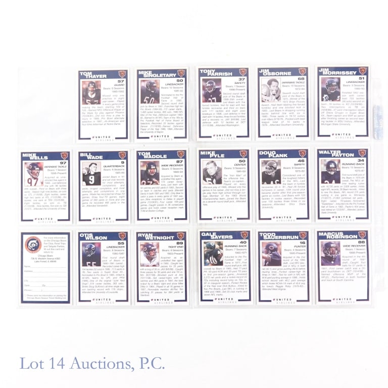 1999 Chicago Bears Card Set (Partial, Signed) - 5