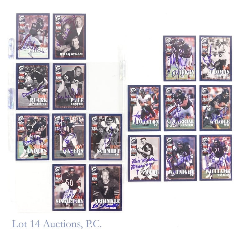 1998 Chicago Bears Card Set (Partial, Signed) - 5