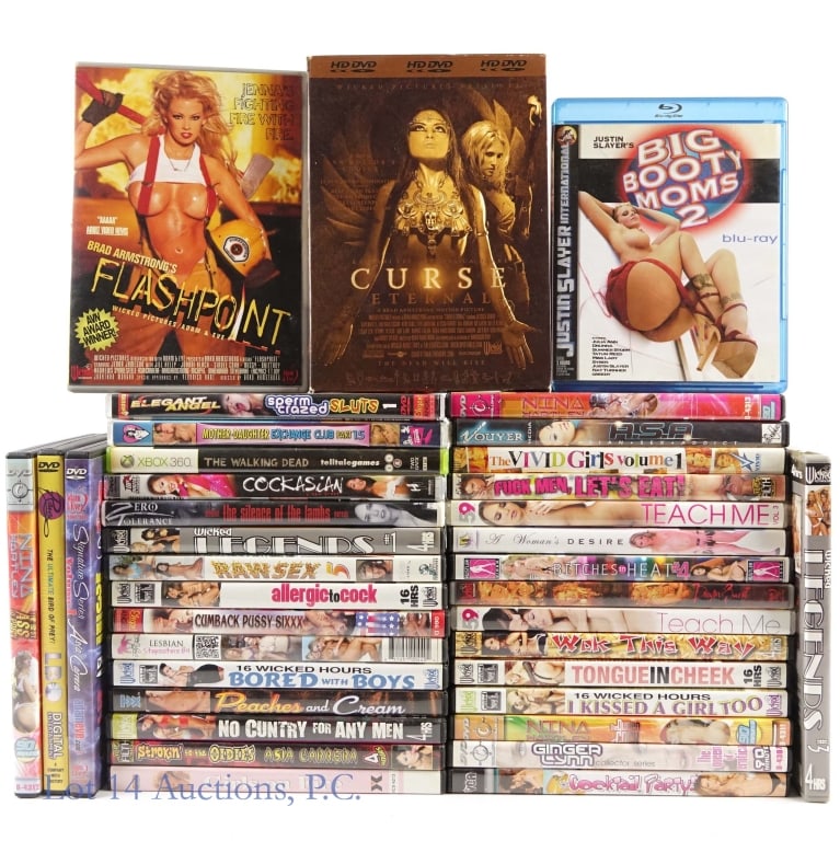 XXX Pun Heavy DVD Pornography Lot (+30) (1 of 7)