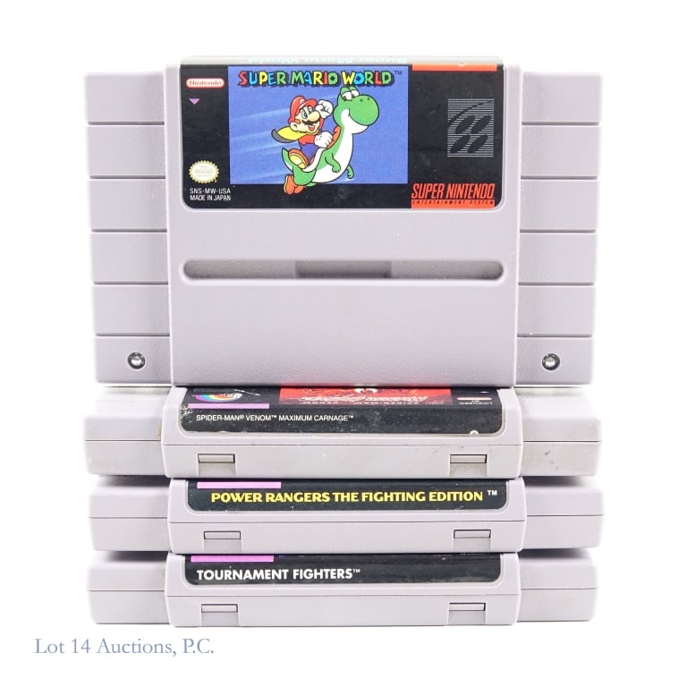 Super Nintendo SNES Game Cartridges (4) (1 of 3)