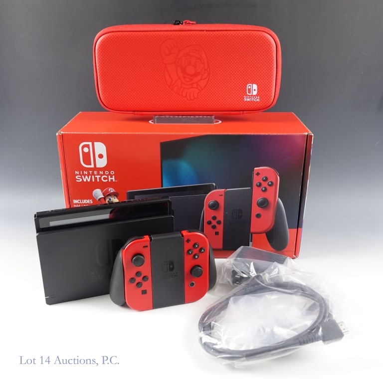 Nintendo Switch Mario & Bowser Edition W Case CIB (1 of 9)