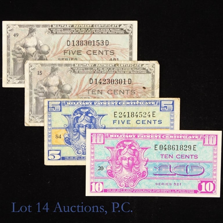 1950s US Military Payment Certificates (4) (1 of 3)