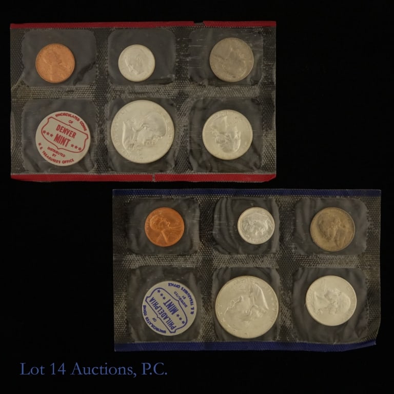 1961 P,D US 90%-Silver 10-Coin Unc. Mint Set (OGP) (1 of 2)