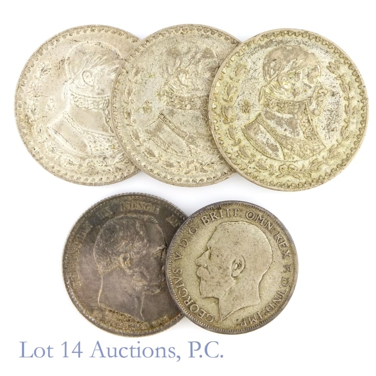 Various Silver World Coins ASW 0.7 Ozt (5) (1 of 3)