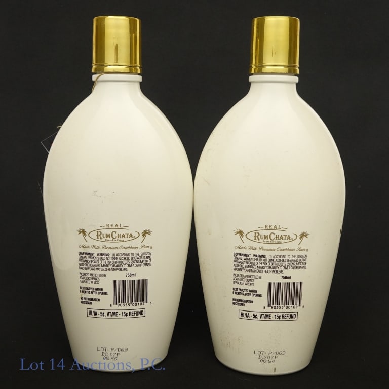 Dan Hampton Signed RumChata Bottles (2) - 2