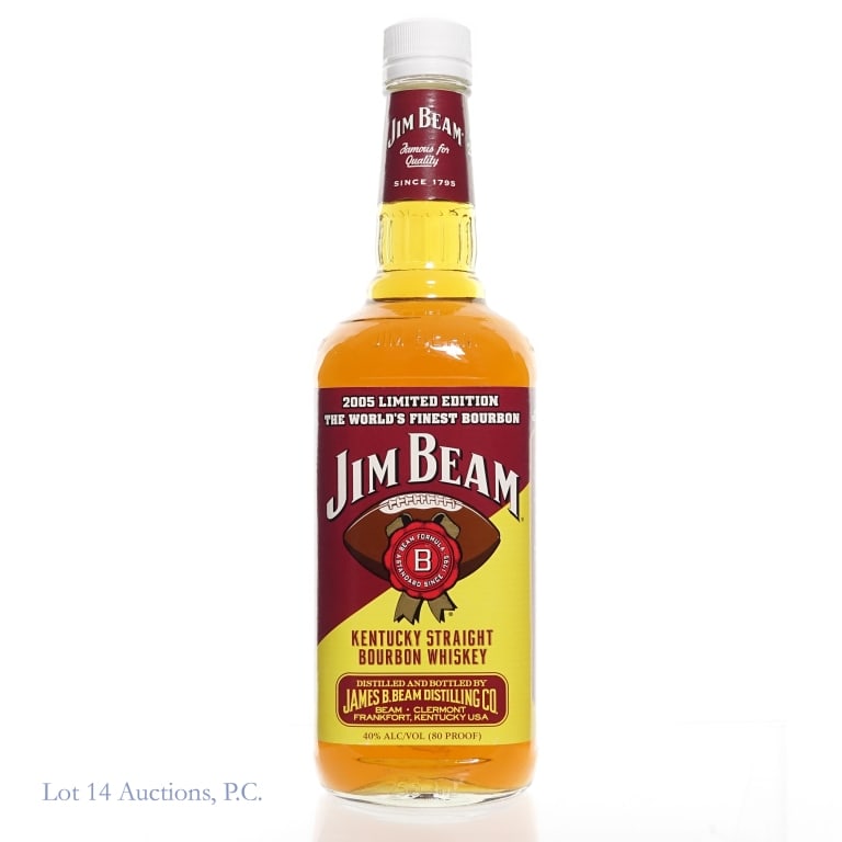 Jim Beam 2005 Limited Edition Bourbon: Jim Beam 2005 Limited Edition Kentucky Straight Bourbon Whiskey, 80 proof, 750 ml. Small nick in bottom of front label.