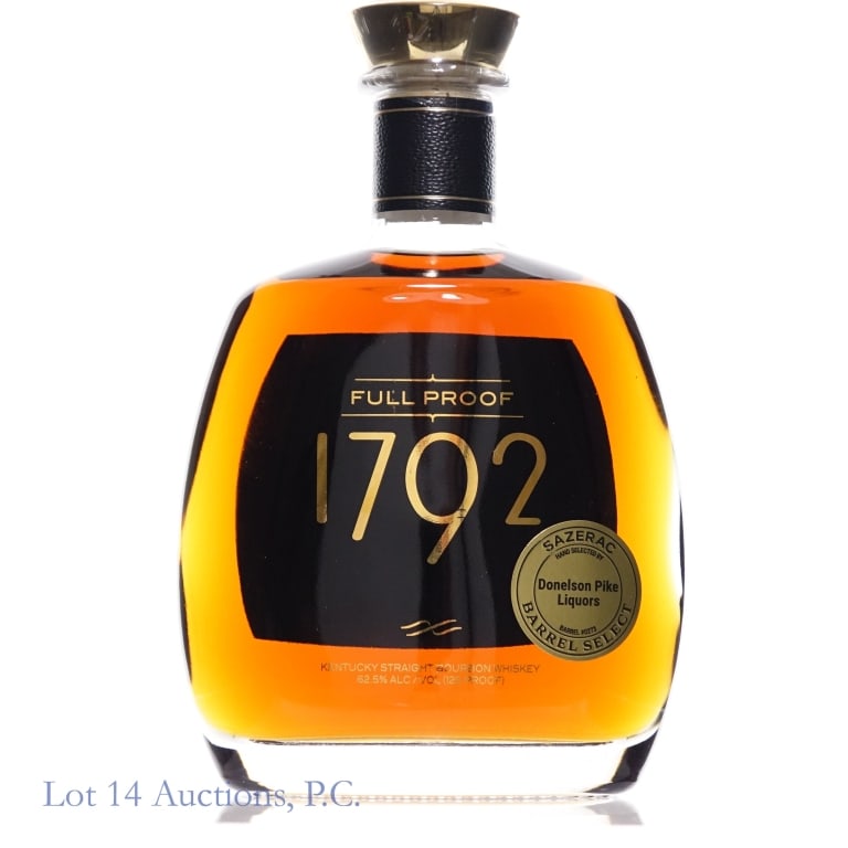 1792 Full Proof Bourbon Store Pick (2025): 1792 Full Proof Bourbon (2025), 125 Proof, 750 ml, Sazerac Barrel Select, hand selected by Donelson Pike Liquors Barrel #0273.