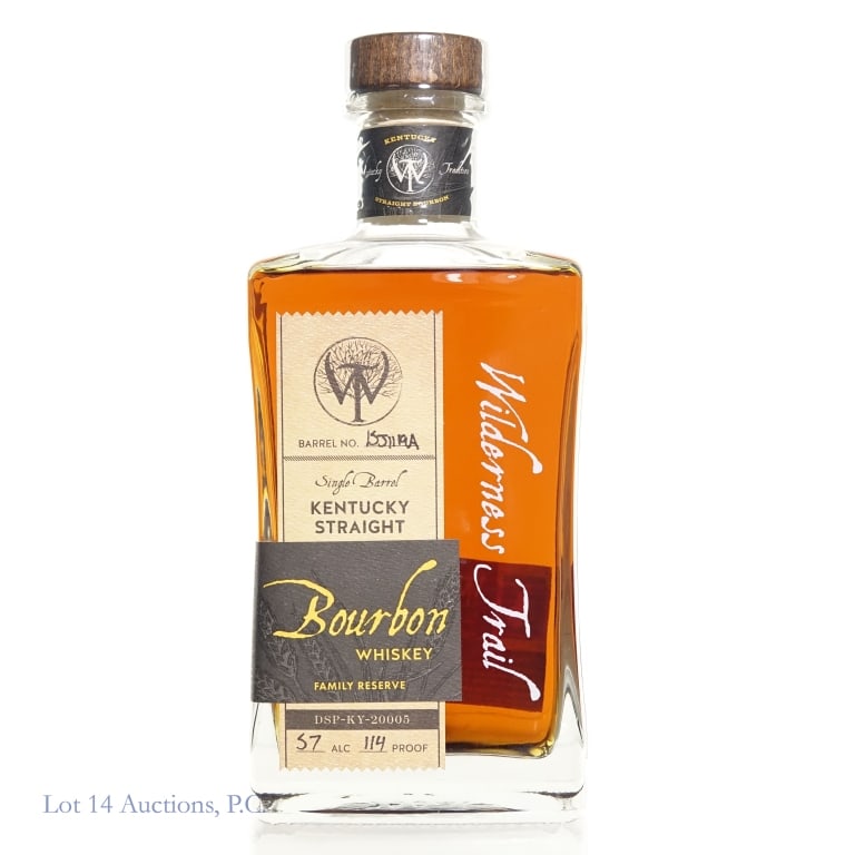 Wilderness Trail Family Reserve Bourbon, Binny's: Wilderness Trail Family Reserve Single Barrel Kentucky Straight Bourbon. 114 proof, 750ml. Binny's pick - 4 Years, 4 months; Canton #4 Char barrel; Rickhouse A-S02A9. Bottle 49 of 241.