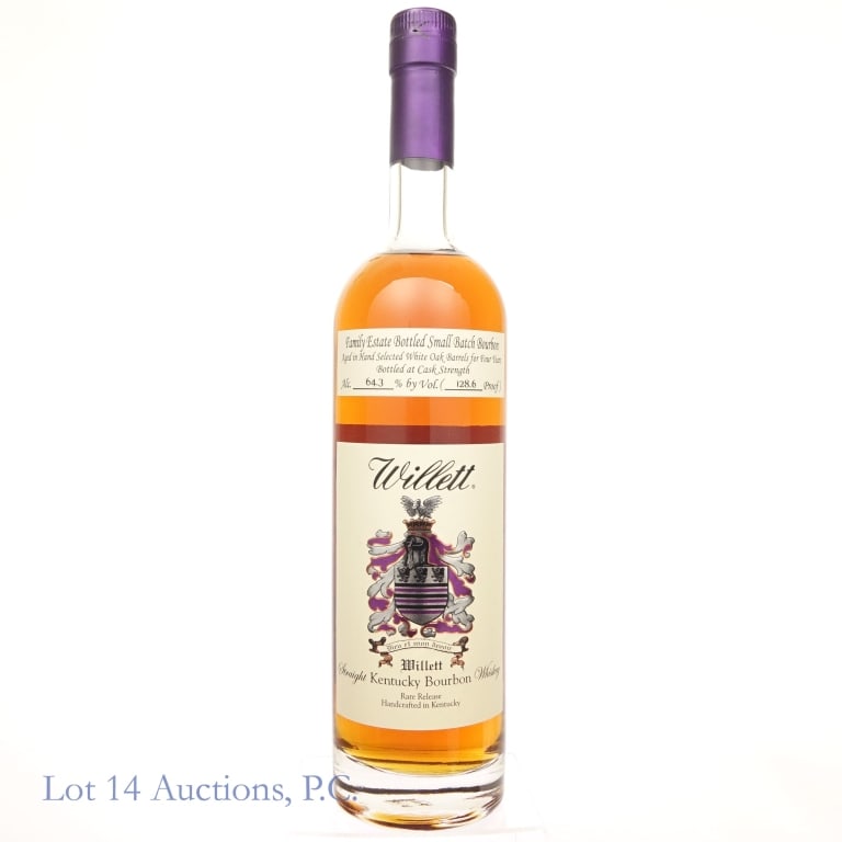 Willett Family Estate 4 Year Small Batch Bourbon: Willett Family Estate 4 Year Small Batch Rye, 128.6 Proof, 750 ml.