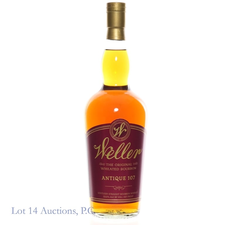Weller Antique 107 Bourbon (2026): Weller Antique 107 Bourbon (2026), 107 Proof, 750 ml. Etch: L26042 0101:17B.