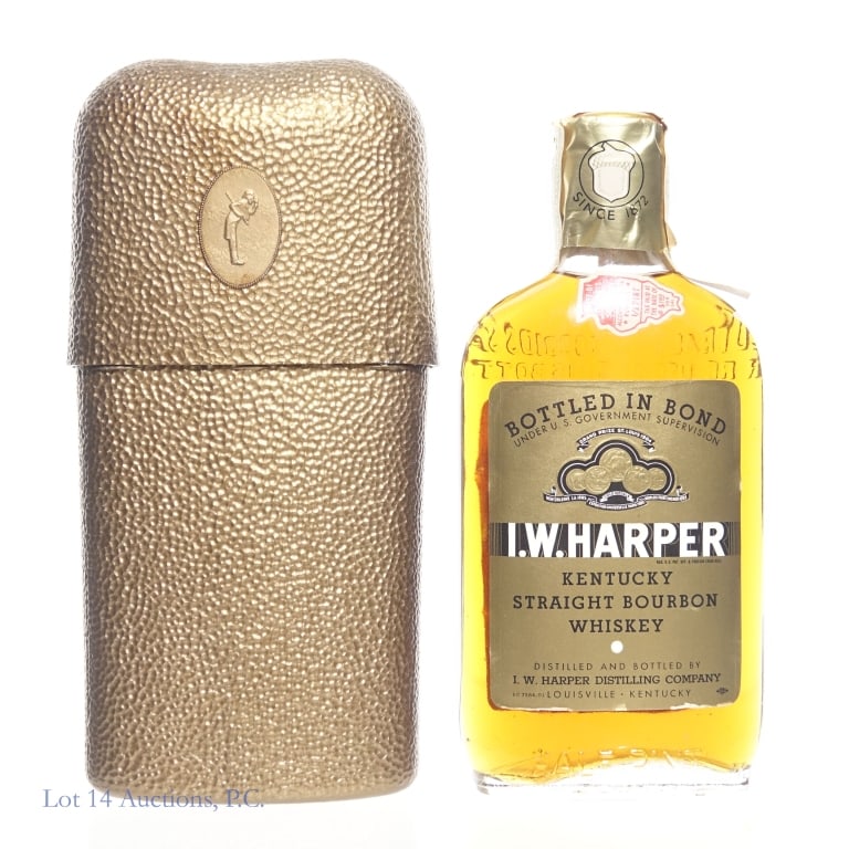 1956 I.W. Harper Bottled in Bond 1/2 Pint (1 of 9)
