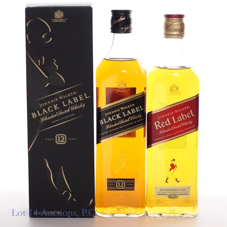 Johnnie Walker Black Label & Red Label Scotch, 2 (1 of 3)