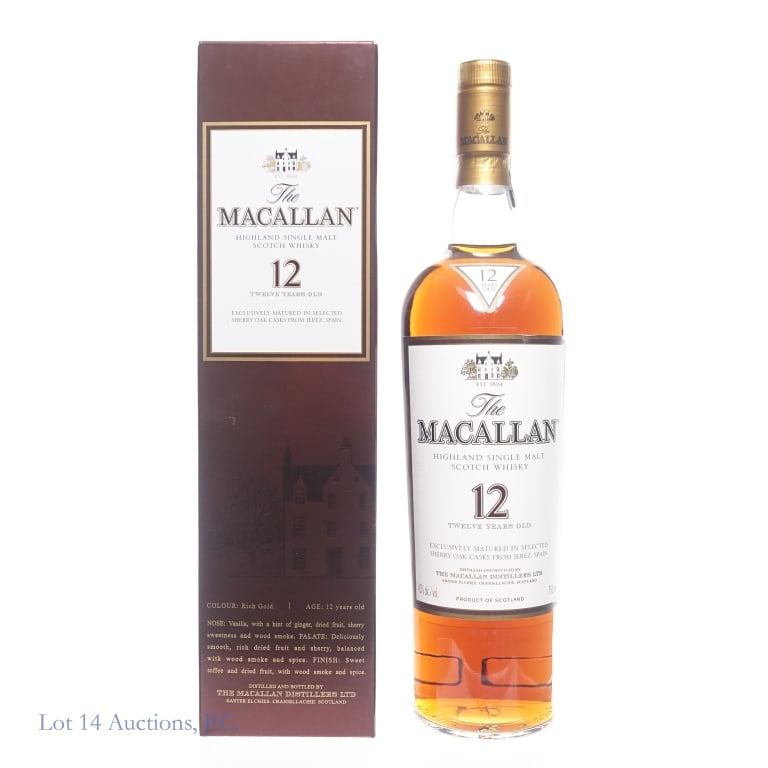 The Macallan 12 Yr Sherry Oak Cask SM Scotch (1 of 3)